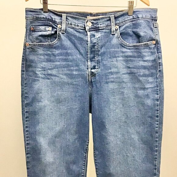 Levi’s 16W Ribcage Straight Ankle Women’s Jeans High Rise Button Fly Stretch - Picture 4 of 10